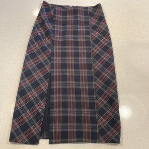 NWT Free People Wellington plaid skirt